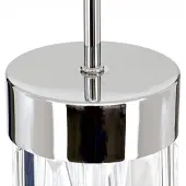 Orion Prism LED-hengelampe, krystallglass Ø10cm, krom