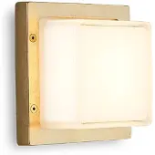MORETTI Utendørs LED-vegglampe Ice Cubic 3403 natur