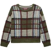 Superdry Slouchy Brushed Check Genser