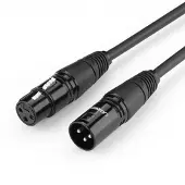 UGREEN AV130, XLR, Hunkjønn, XLR, Hankjønn, 3 m, Svart