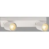 Searchlight Spotlight taklampe, hvit, 2 lyskilder, aluminium, GU10