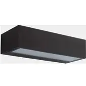 LEDS-C4 utendørs LED-vegglampe Nemesis, brun, bredde 19,5 cm