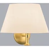 Hufnagel Vegglampe Royce med klassisk skjerm, krem