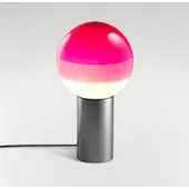 Marset bordlampe Dipping Light, høyde 22 cm, rosa/grafitt