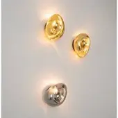 Zambelis Vegglampe 22048, kromfarget, glass, høyde 27,5 cm, E14