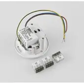 Molto Luce LED innbyggingslampe Wall 68R IP44 RD, hvit, aluminium, CCT
