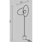 Maytoni Evolution LED-gulvlampe, svart/hvit, høyde 158 cm