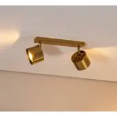 Argon Downlight Chloe justerbar, 2 lyskilder, stål messingfarget