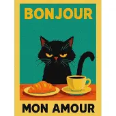 Ideyka Mal etter tall - plakat - Morning with a kitten