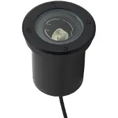LINDBY nedfelt lampe Cliff, Ø 13 cm, rund, svart