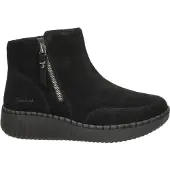 SKECHERS damestøvlett med varm fôring – Sort