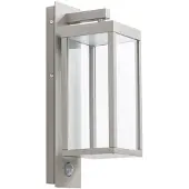 LUCANDE utendørs LED-vegglampe Ferdinand, steingrå, sensor