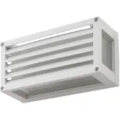 LUCANDE utendørs vegglampe Aurelien, hvit, 12 cm, stripead