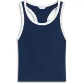 Tommy Hilfiger Uw0uw06308 Ermeløs Pyjamas-t-skjorte