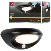 Paulmann utendørs LED-vegglampe Sorova, sensor, antrasitt