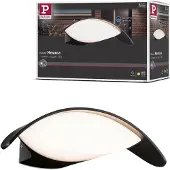 Paulmann utendørs LED-vegglampe Mesana, antrasitt 24 cm aluminium IP44