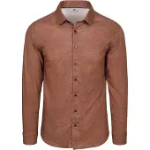 Desoto Skjorte Twill Brun Størrelse