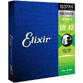Elixir 19002 - Nikkelbelagt stål - Elektriske strenger - Optiweb - Super Light (09-42)