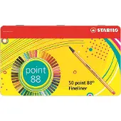 Stabilo Point 88 Metal Tusjpenn Assortert 50 Enheter