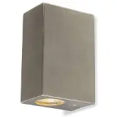 QAZQA Moderne vegglampe aluminium 2-lys IP44 - Baleno