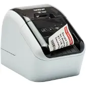 Brother QL-800 - Etikettskriver - tofarget (monokrom) - direktetermisk - Rull (6,2 cm) - 300 x 600 dpi - inntil 93 etiketter/min - USB 2.0 - kutter - hvit, skinnende svart