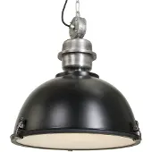 Steinhauer Bikkel hengelampe, Ø 42 cm, svart, metall, glass, E27