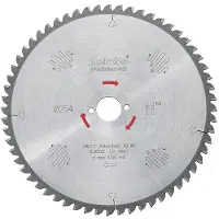 Metabo Sagklinge HM Precision Cut Wood – Professional 254x30 Z60 WZ 5° neg