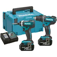 Makita DLX2127MJ kombisett 18V 2x4,0Ah Li-ion (DDF482+DTD152)
