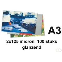 Pavo Lamineringslommer, , A3, 125 µm, pakke a 100 stk