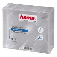 Hama - CD-cover - kapasitet: 2 CD - gjennomsiktig (en pakke 5)