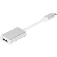 Moshi - USB-adapter - 24 pin USB-C (hann) reversibel til USB-type A (hunn) - USB 3.1 Gen 1 - 3 A - sølv