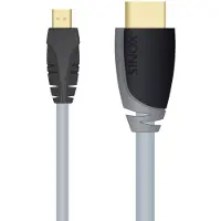 Sinox Plus+ - HDMI-kabel med Ethernet - mikro HDMI til HDMI-kabel - 2 m