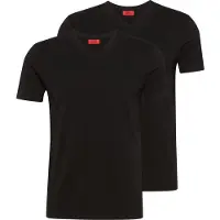HUGO for man. 50325417 Pack 2 T-shirts Peak Collar black (XXL), Casual, Cotton, Short sleeve, Sustainable