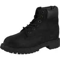Timberland unisex for kids. TB0127070011 Leather lace-up boots 6 Premium black (34), Flat, Laces, Casual, children's fashion