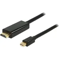 DeLOCK -kabel mini DisplayPort 1.1 (hann) til HDMI-A (hann), 2 m