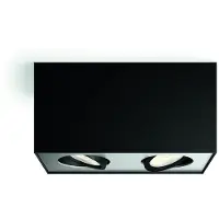 Philips myLiving LED-spot Box 2 lyskilder svart