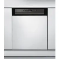 Whirlpool WBC3C26B - Oppvaskmaskin - innebygd - Nisje - bredde: 60 cm - dybde: 57 cm - høyde: 82 cm - svart
