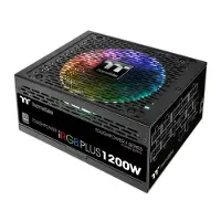 Thermaltake ToughPower iRGB PLUS TPI-1200DH3FCP - TT Premium Edition - strømforsyning (intern) - ATX12V 2.4/ EPS12V 2.92 - 80 PLUS Platinum - AC 100-240 V - 1200 watt - aktiv PFC - svart