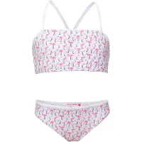 Petit Crabe Bikini - Louise - Hvit m. Flamingo - - 3-4 år (98-104) - Bikini