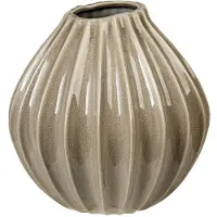 Fyrklövern Broste Copenhagen Wide vase 25 x 25 cm, Rainy Day Grey