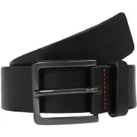 HUGO for man. 50385358 Gionio Leather Belt black (120 cm), Casual
