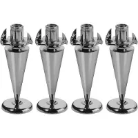 Monacor SPS-35/SC, Stål, Svart, 1 ben, 4 stykker