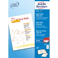 Avery Zweckform Classic Inkjet Paper 2576 - Matt hvit - A4 (210 x 297 mm) - 120 g/m² - 150 ark vanlig papir