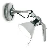 Luce Plan Fortebraccio veggspot Ø 11 cm, aluminium