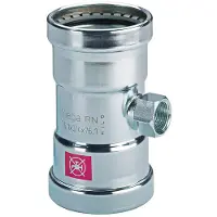 Viega Prestabo XL T-stykke 88,9 x 34 x 88,9 mm forzinket stål