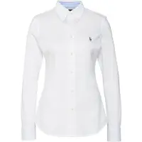 Ralph Lauren for woman. 211664427003 Slim fit oxford shirt in white cotton jersey (XS), Casual, Long sleeve