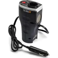 Technaxx - DC - AC-strøminverter + batterilader - 12 V - 400 watt - utgangskontakter: 3