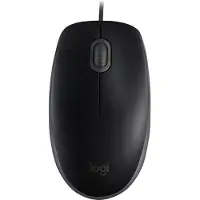 Logitech B110 Silent - mouse - Black - USB - Mus - Optisk - 3 knapper - Svart