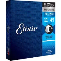 Elixir 12100 POLYWEB Coated Electric Guitar Strings 11-49