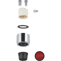 GROHE Perlator Red Duo - Flow kontrol mousseur t/Red, indv. gevind, M 26 x 1